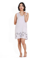 Load image into Gallery viewer, sleepwear, sleep tee, women’s sleepwear, nightwear for women, thigh-length sleep tees, Thigh-Length Sleep Tee, long t-shirt night dress, tee shirt dress, long t-shirt for women, long t-shirt dress for women, night dress for women, ladies long t-shirts, thigh-length sleep tees