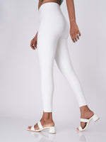 Load image into Gallery viewer, Movease 7/8 White Leggings (Ankle Length Leggings)