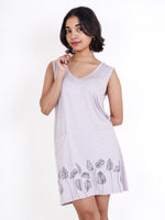 Load image into Gallery viewer, sleepwear, sleep tee, women’s sleepwear, nightwear for women, thigh-length sleep tees, Thigh-Length Sleep Tee, long t-shirt night dress, tee shirt dress, long t-shirt for women, long t-shirt dress for women, night dress for women, ladies long t-shirts, thigh-length sleep tees