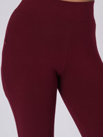 Load image into Gallery viewer, Flexifit Maroon Soho Leggings (Full Length Leggings)