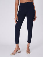 Load image into Gallery viewer, Movease 7/8 Navy Blue Leggings (Ankle Length Leggings)