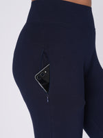 Load image into Gallery viewer, Movease 7/8 Navy Blue Leggings (Ankle Length Leggings)