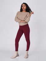 Load image into Gallery viewer, Flexifit Maroon Soho Leggings (Full Length Leggings)
