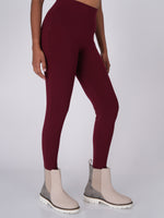 Load image into Gallery viewer, Flexifit Maroon Soho Leggings (Full Length Leggings)
