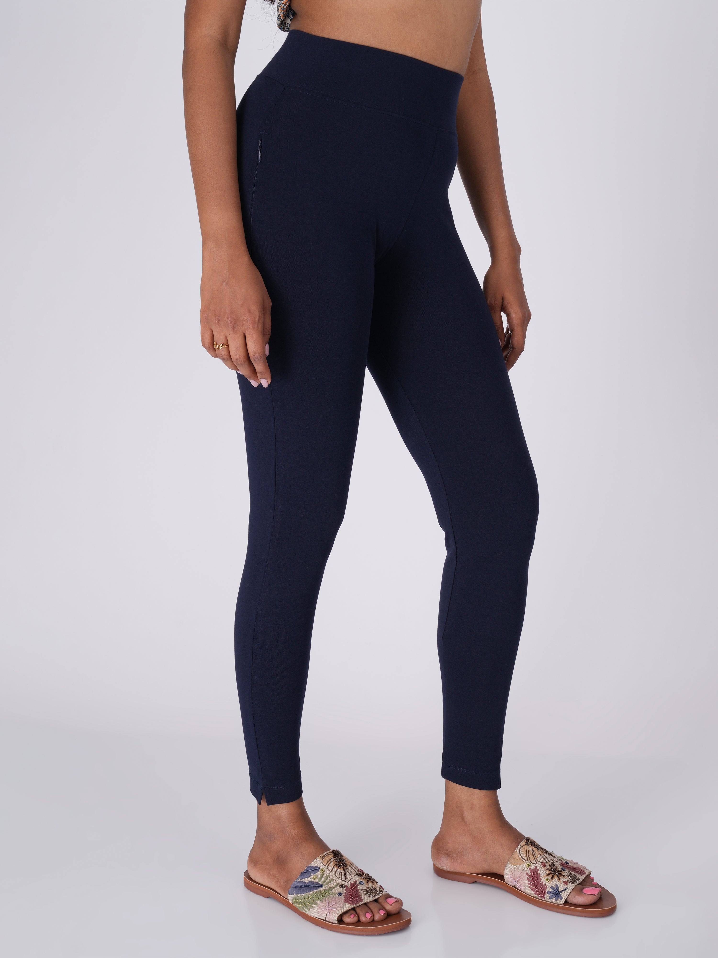 Flexifit Navy Blue Soho Leggings (Full Length Leggings)
