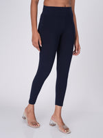 Load image into Gallery viewer, Movease 7/8 Navy Blue Leggings (Ankle Length Leggings)
