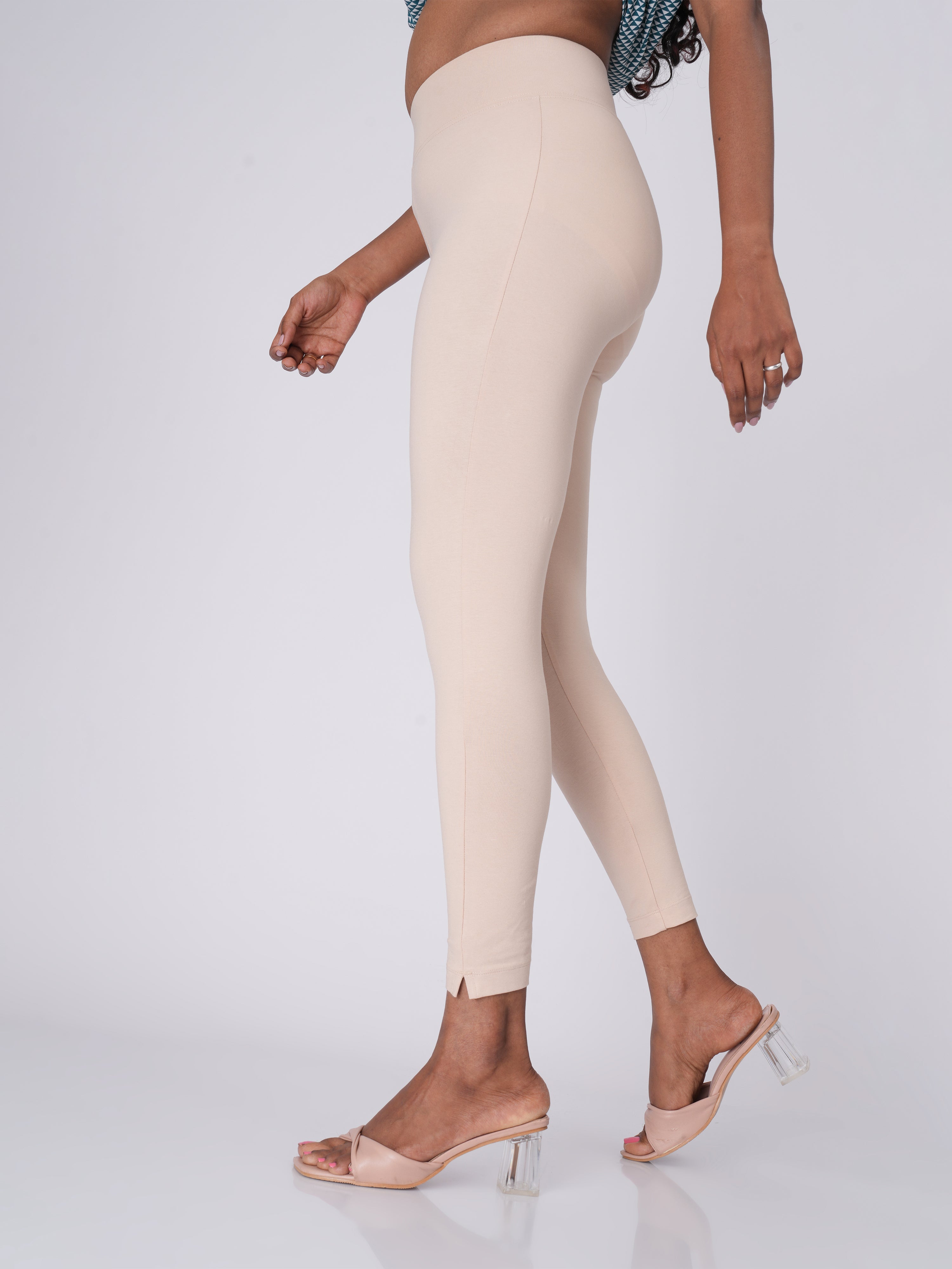 Movease 7/8 Beige Leggings (Ankle Length Leggings)