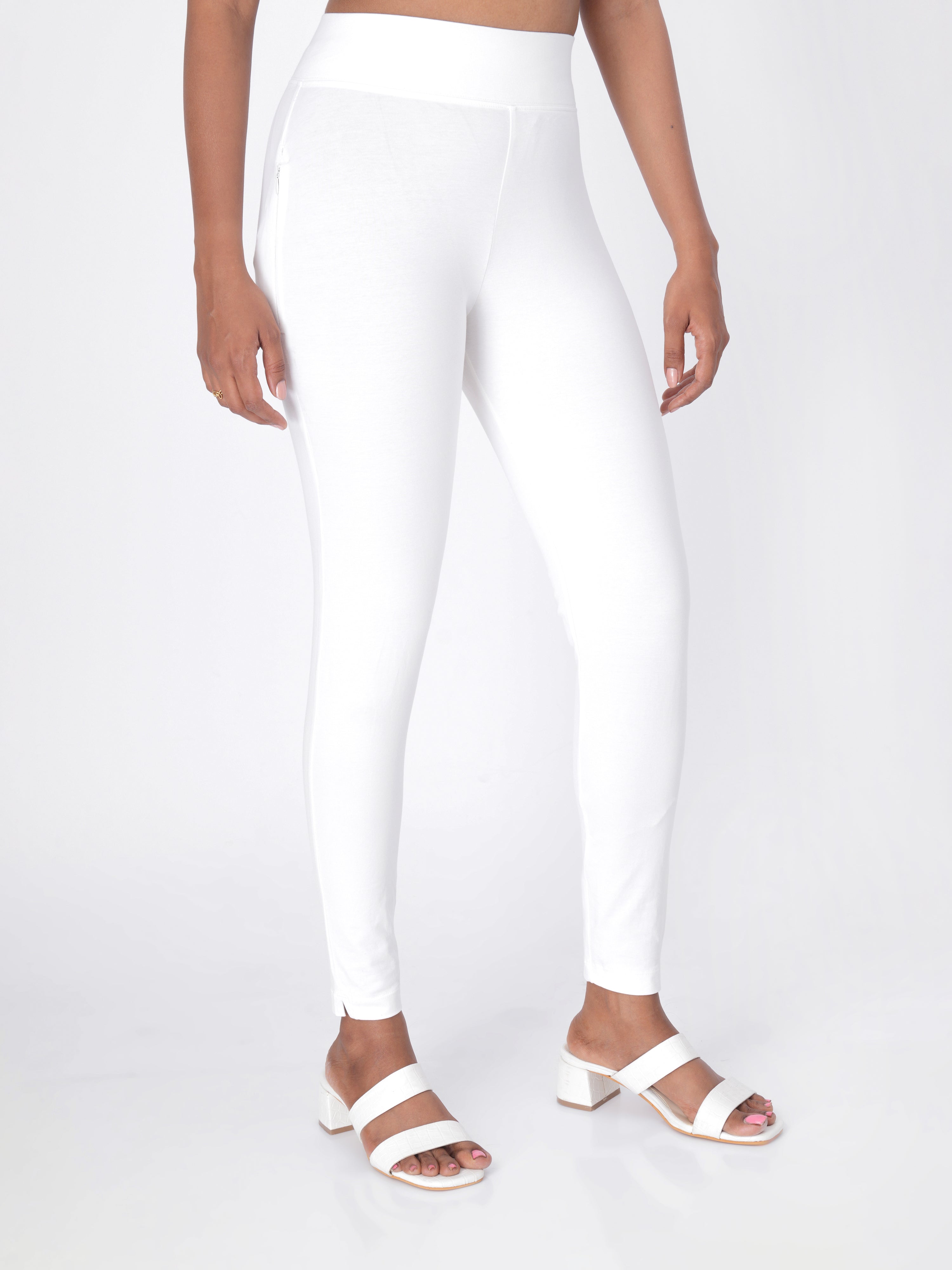 Flexifit White Soho Leggings (Full Length Leggings)