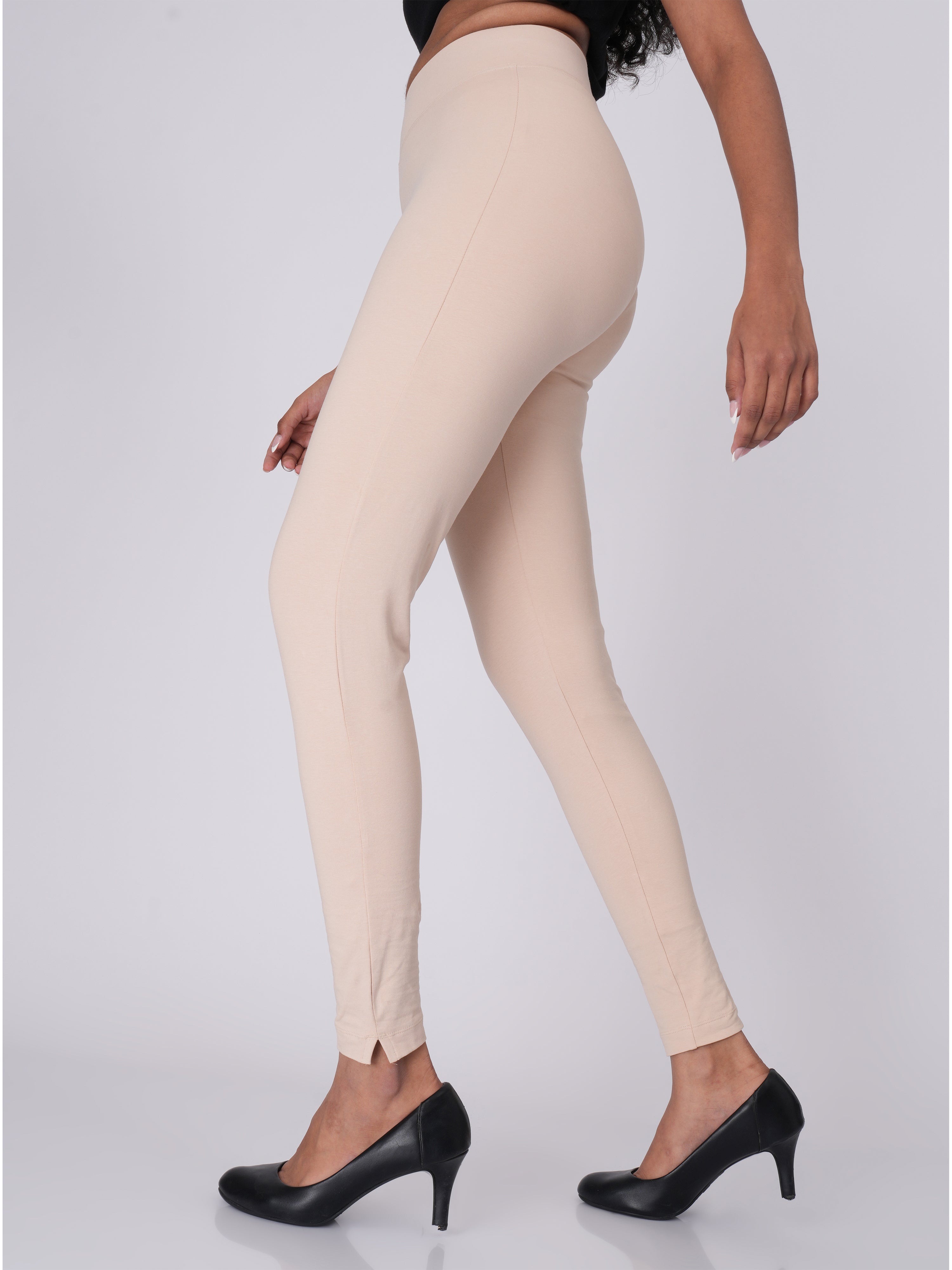 Flexifit Beige Soho Leggings (Full Length Leggings)