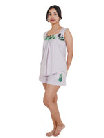 Load image into Gallery viewer, comfy sleepwear, co ord dress set, sleepwear shorts, cord set for women, women’s pj shorts set, sleep shorts, sleepwear shorts for women, women cord set, cute night suits for women, cord set women, women’s sleepwear
