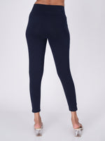 Load image into Gallery viewer, Movease 7/8 Navy Blue Leggings (Ankle Length Leggings)
