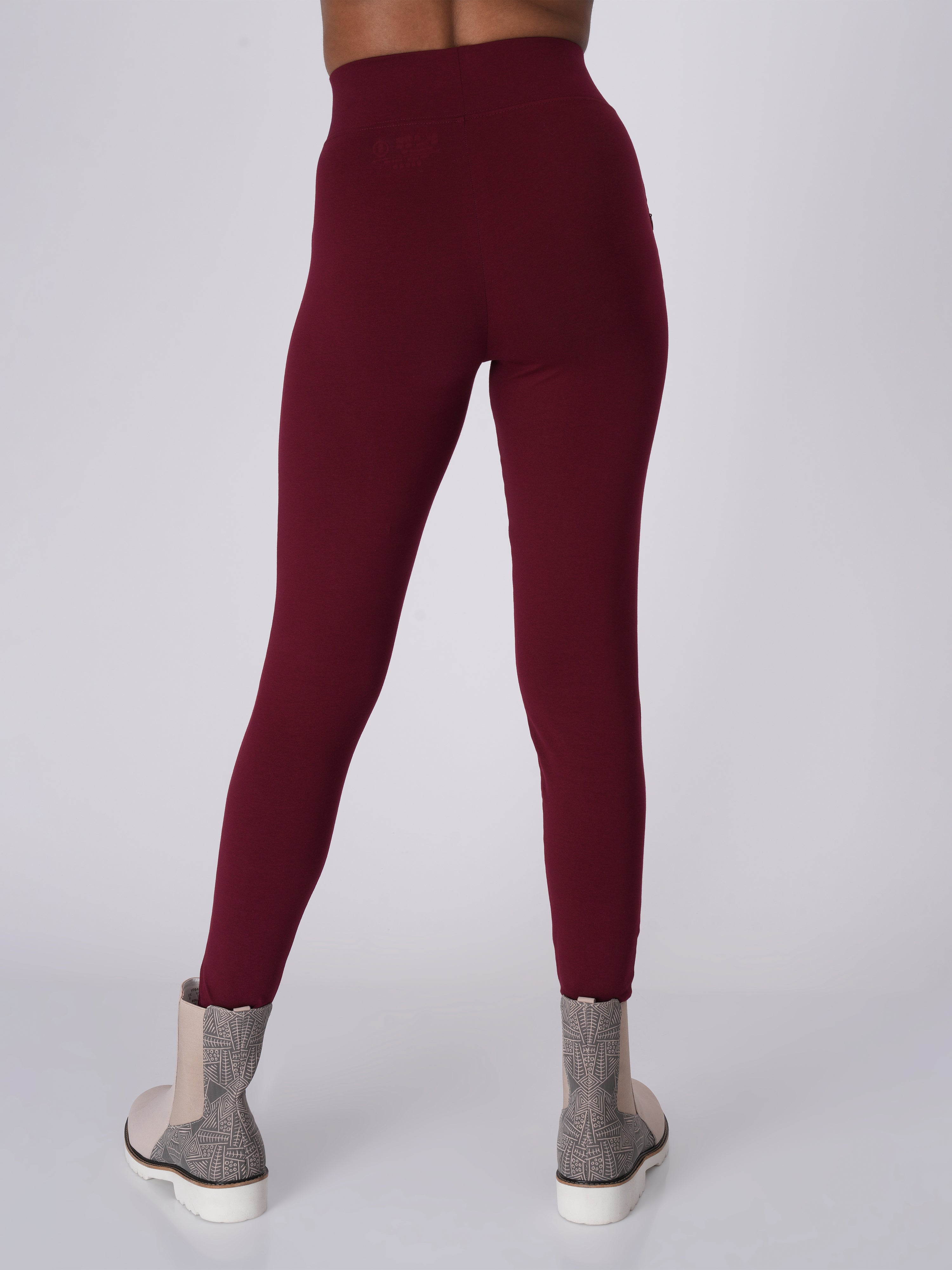 Flexifit Maroon Soho Leggings (Full Length Leggings)