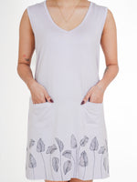 Load image into Gallery viewer, sleepwear, sleep tee, women’s sleepwear, nightwear for women, thigh-length sleep tees, Thigh-Length Sleep Tee, long t-shirt night dress, tee shirt dress, long t-shirt for women, long t-shirt dress for women, night dress for women, ladies long t-shirts, thigh-length sleep tees
