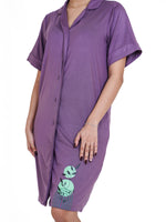 Load image into Gallery viewer, Knee-Length Dress for Women, Shirt Dress for Women, knee-length dress, Women’s Shirt Dress, women’s sleepwear, Shirt Dress Women, Long Shirt Dress for Women, sleepwear
