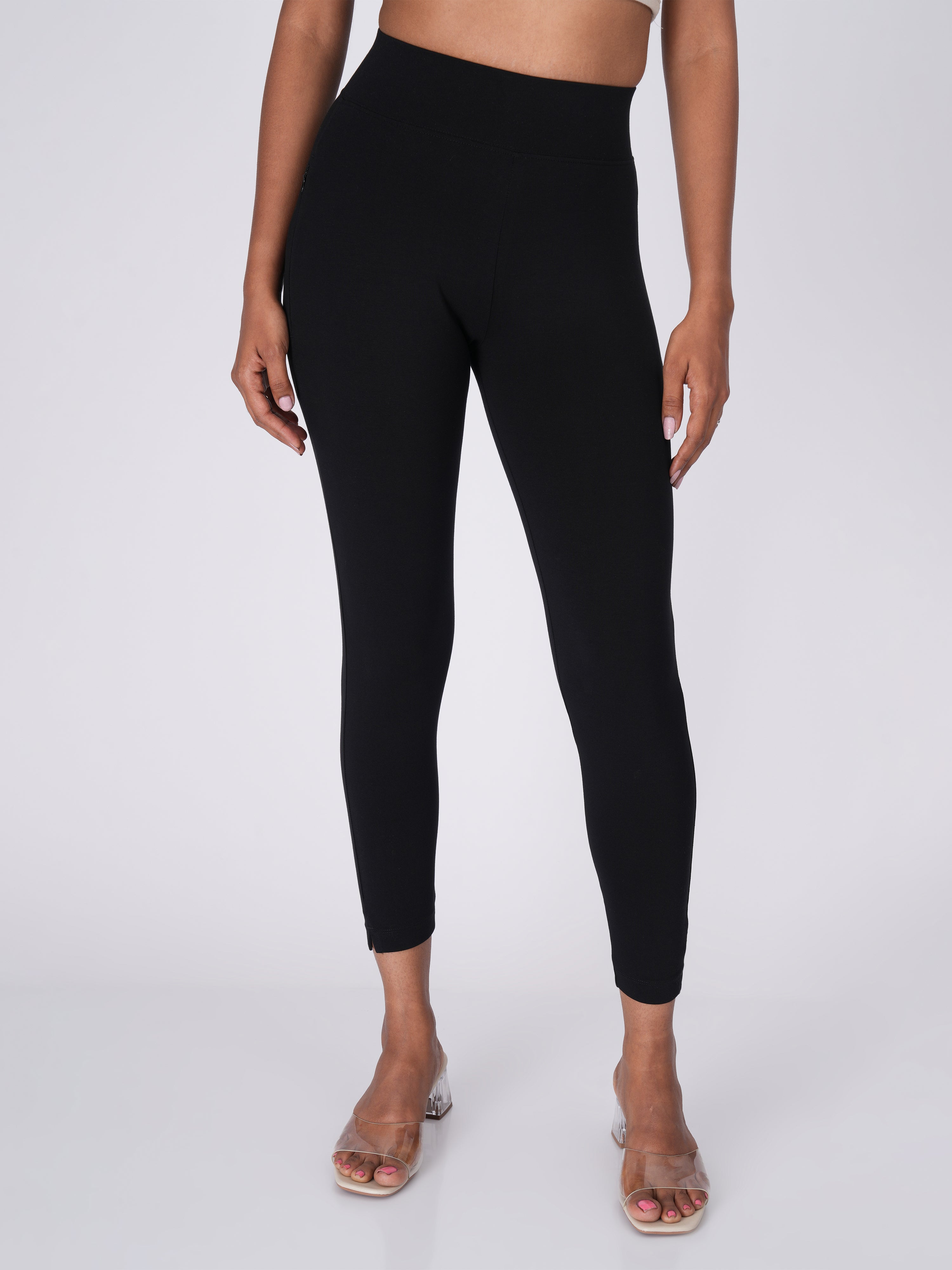 Movease 7/8 Black Leggings (Ankle Length Leggings)