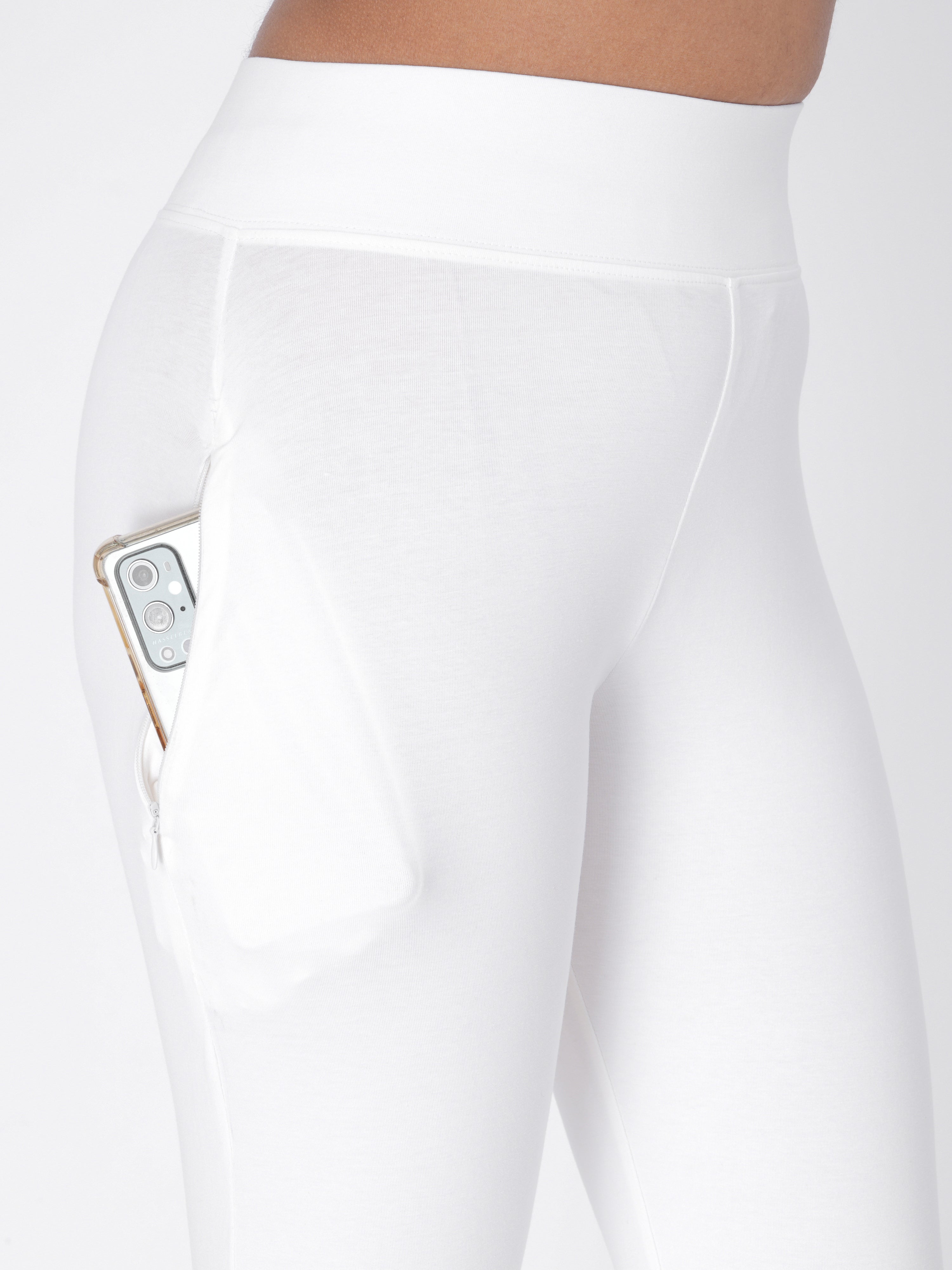Flexifit White Soho Leggings (Full Length Leggings)