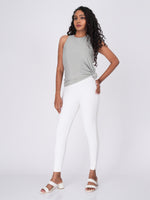 Load image into Gallery viewer, Movease 7/8 White Leggings (Ankle Length Leggings)
