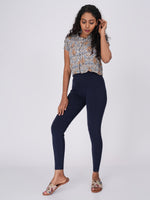 Load image into Gallery viewer, Flexifit Navy Blue Soho Leggings (Full Length Leggings)
